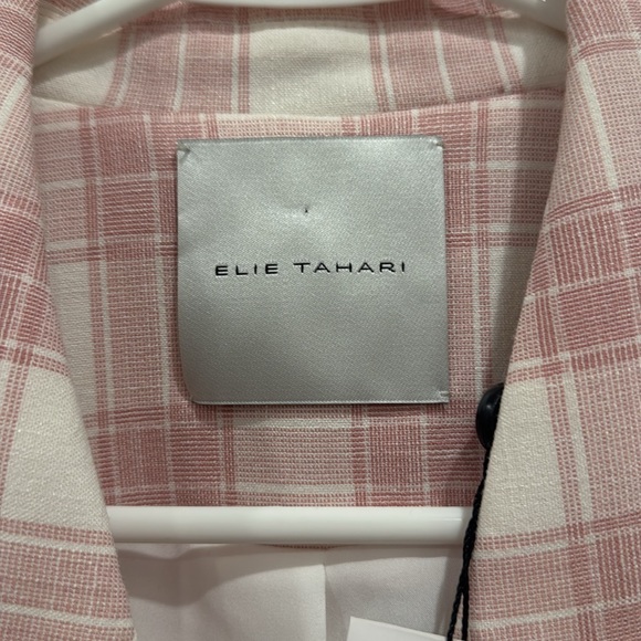 Elie Tahari NWT Pink Amelia Plaid Blazer 💕 - Picture 6 of 10